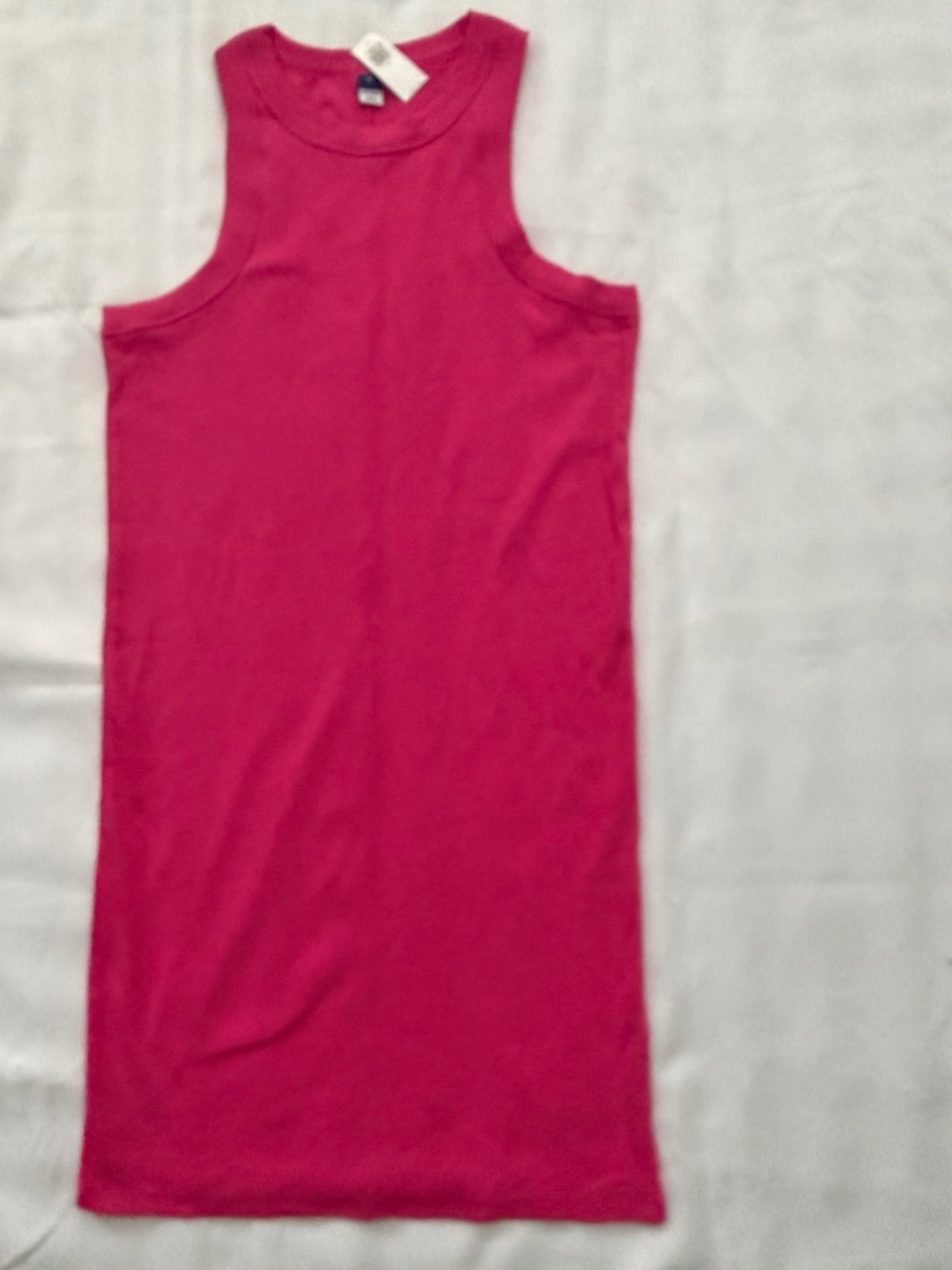 Old Navy Fuchsia Ribbed Tank Dress